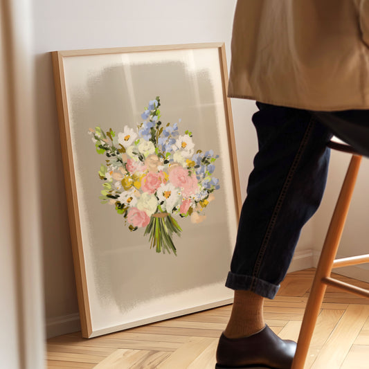 Flower Bouquet 3 / Floral Art Print