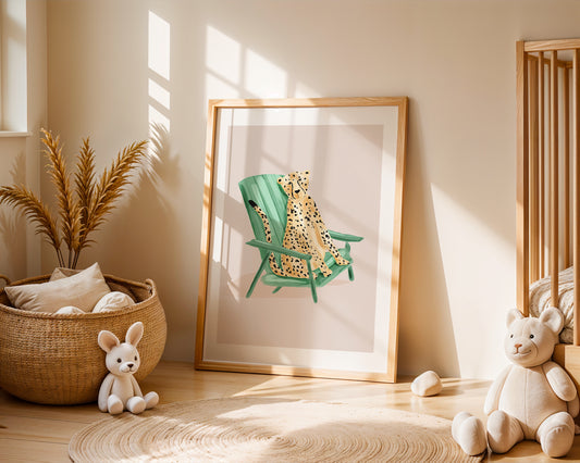 Cheetah / Kids Art Print