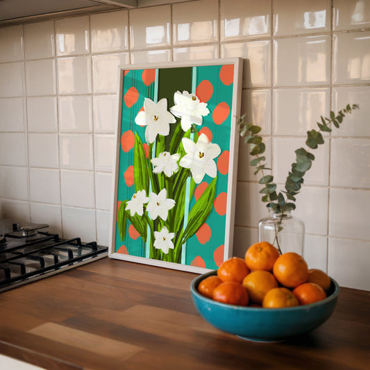 NEW December Birth Flower / Floral Art Print