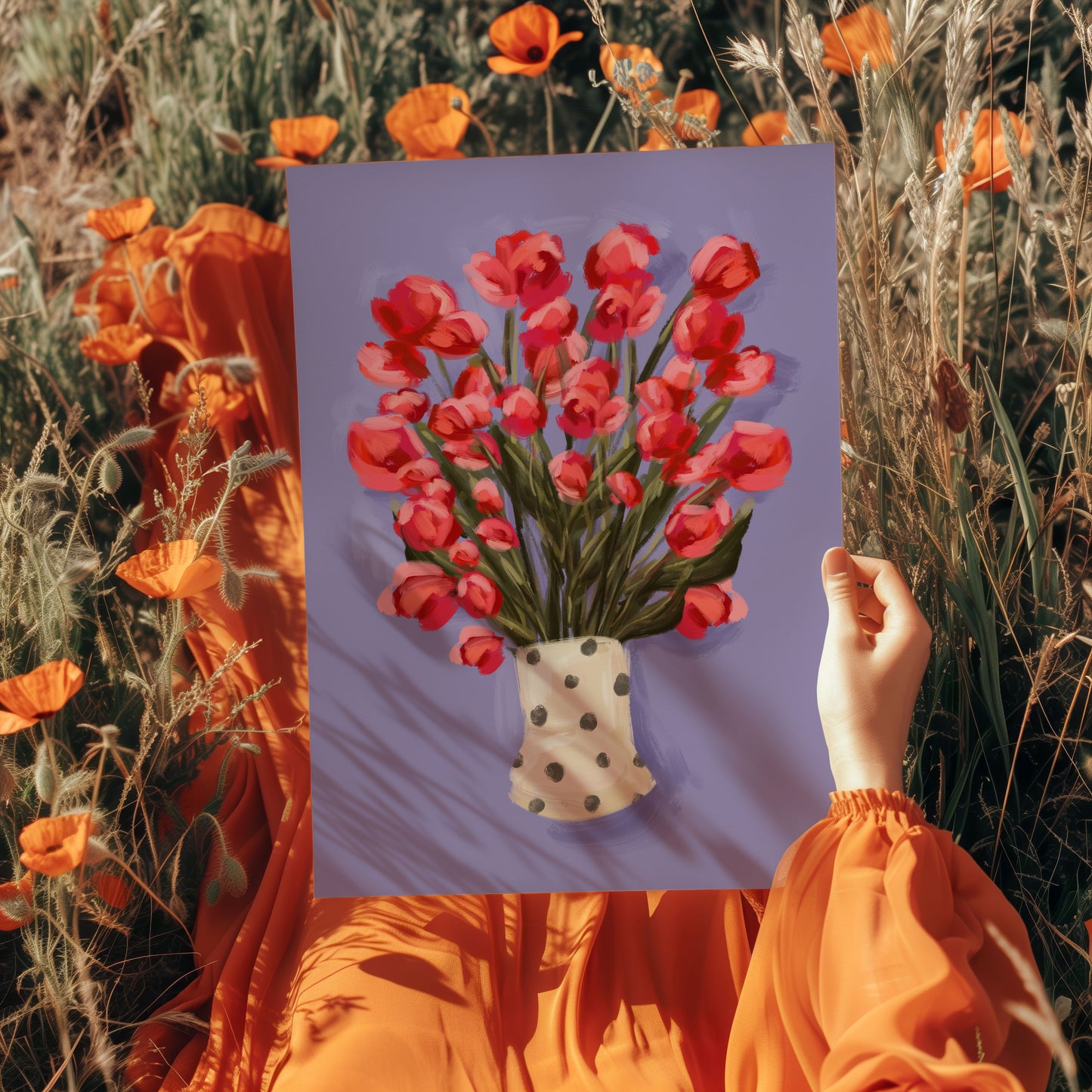 Flower Vase 2 / Floral Art Print