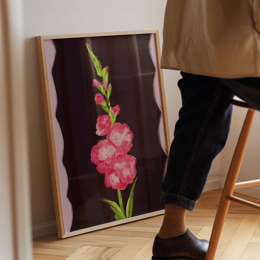 August Birth Flower / Floral Art Print