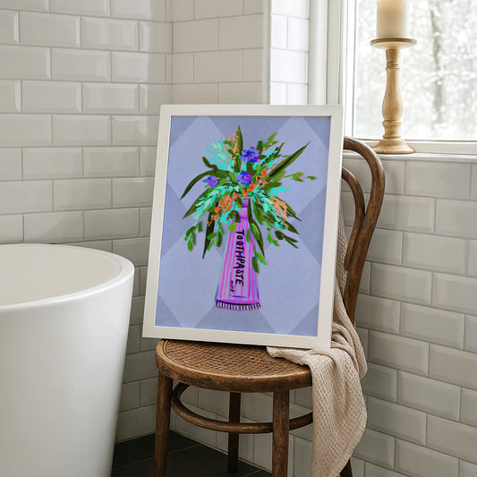 Toothpaste / Bathroom Art Print