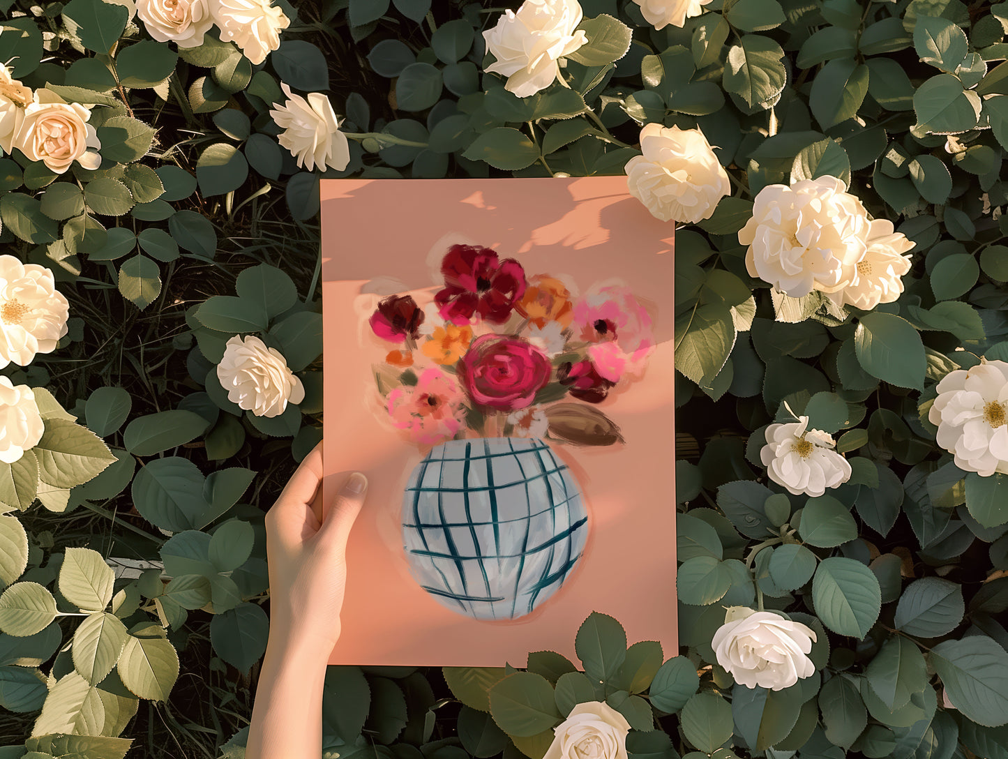 Flower Vase 4 / Floral Art Print