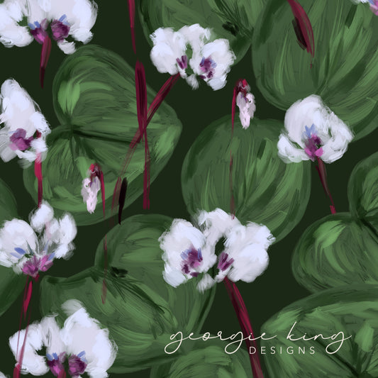 Sowbread flowers repeatable pattern tile