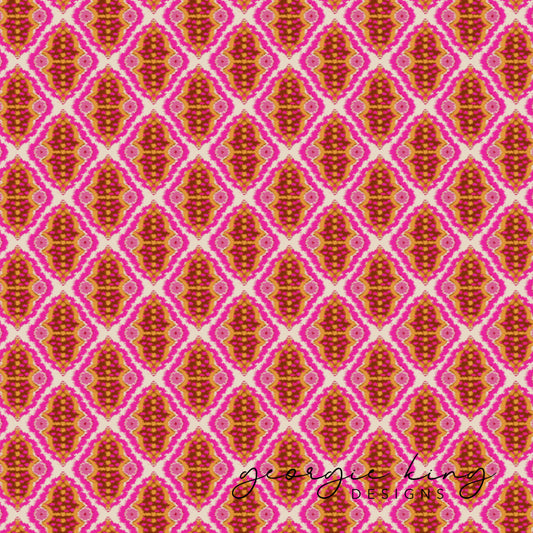 Painted Ikat surface pattern design