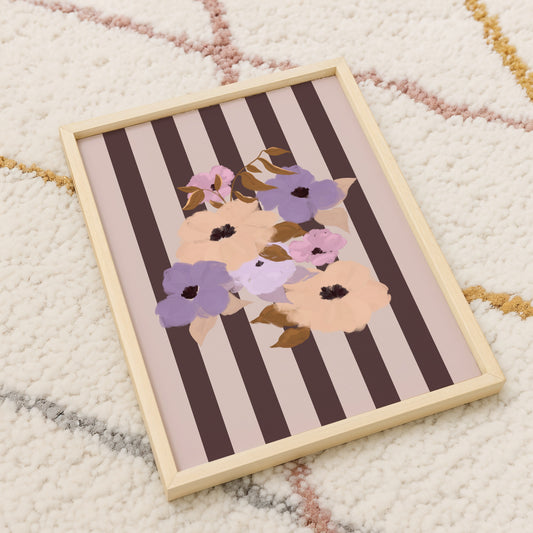 Purple Posy / Floral Art Print