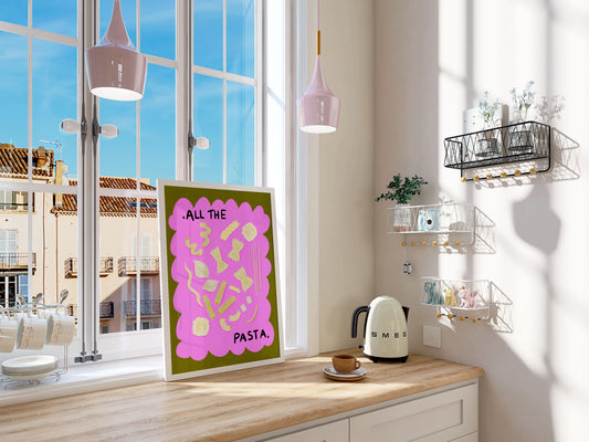 All The Pasta / Kitchen Art Print