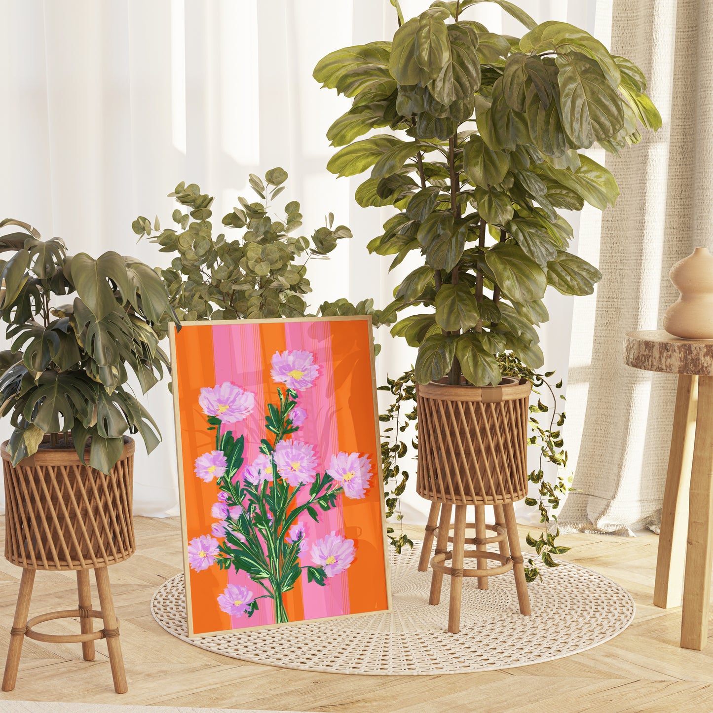 NEW September Birth Flower / Floral Art Print