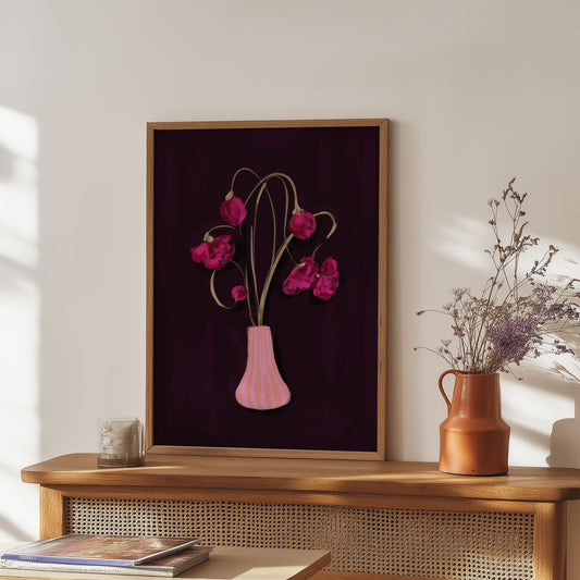Flower Vase 6 / Floral Art Print