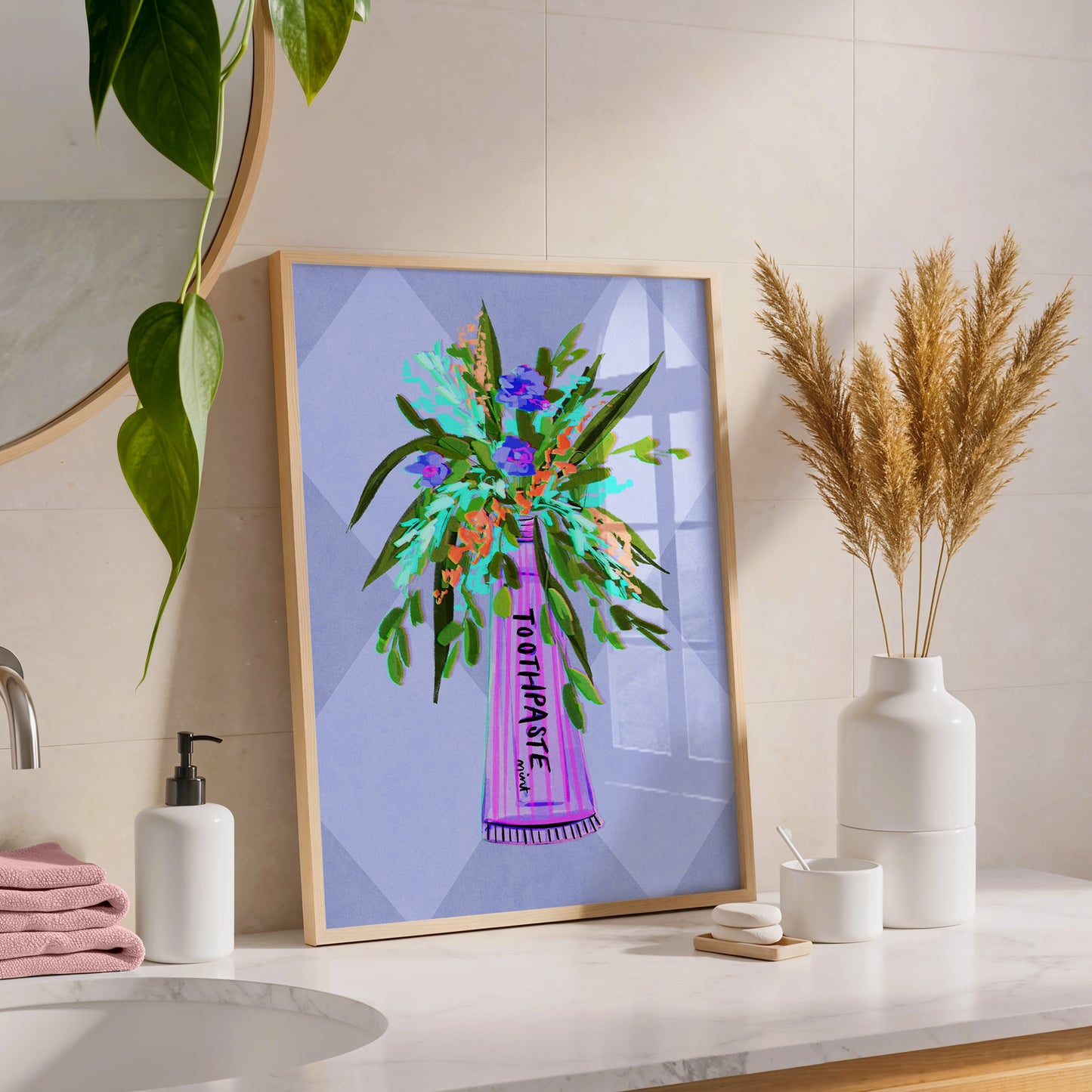 Toothpaste / Bathroom Art Print