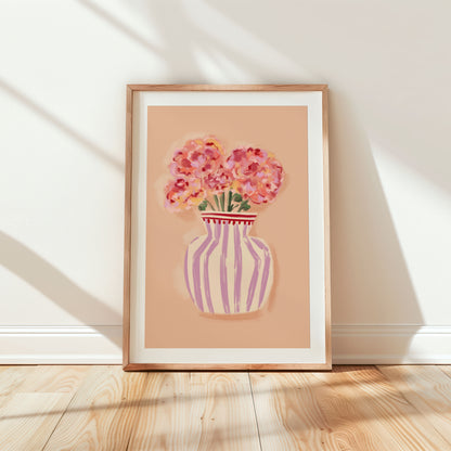Flower Vase 3 / Floral Art Print