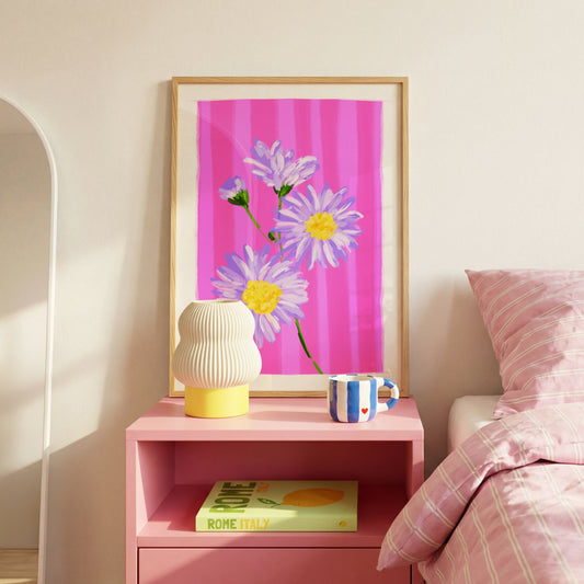 September Birth Flower / Floral Art Print