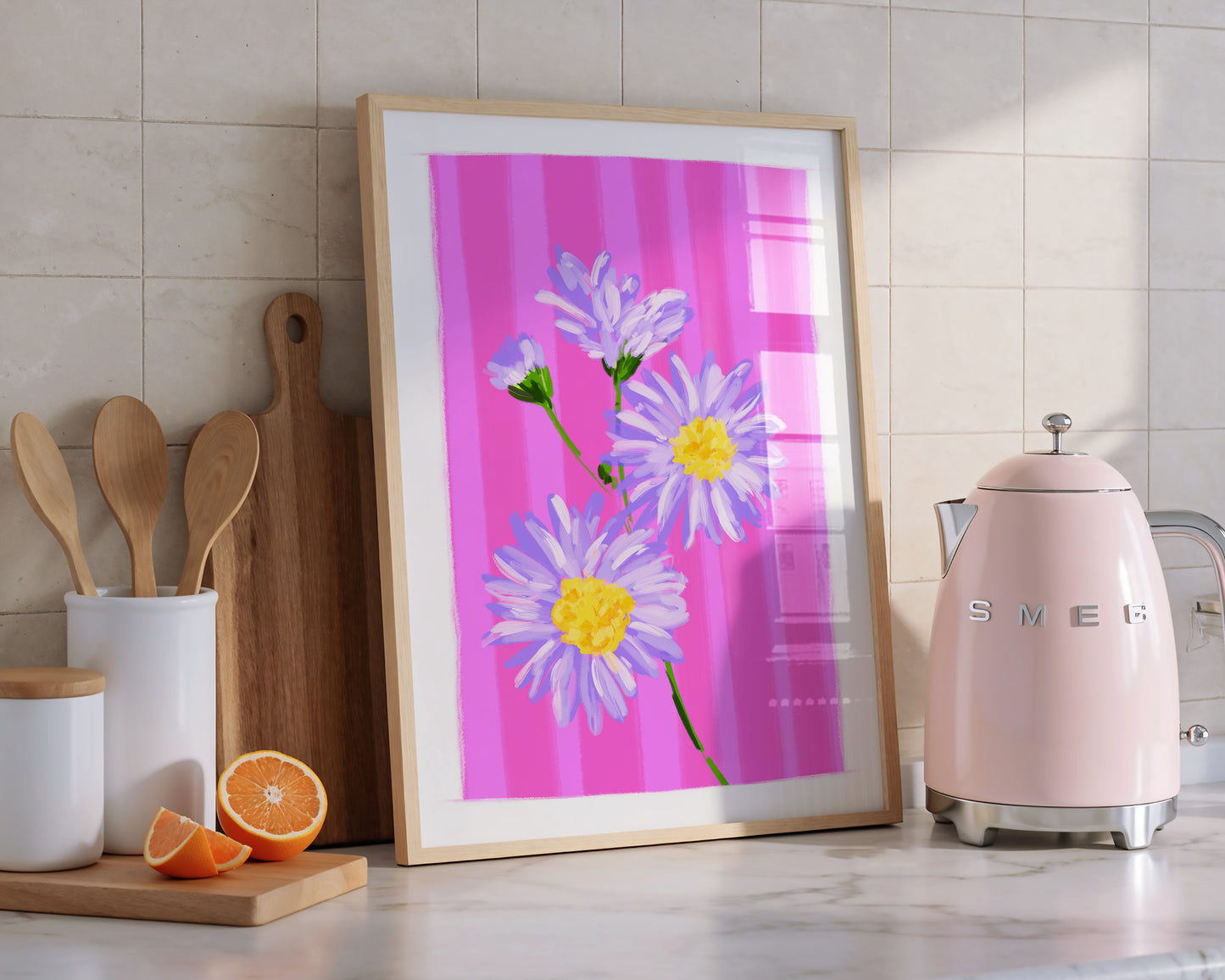 September Birth Flower / Floral Art Print