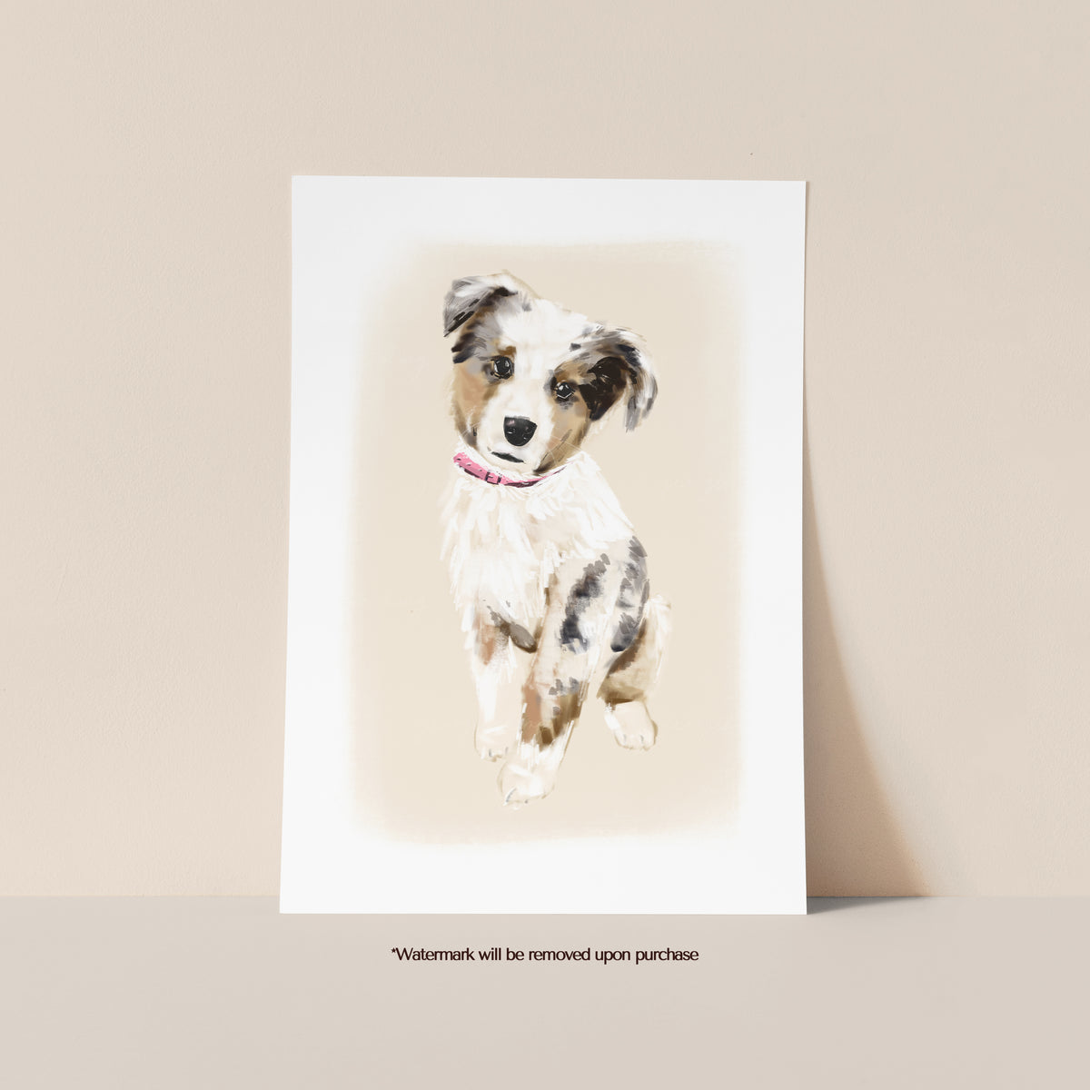 Australian Shepherd Dog Print