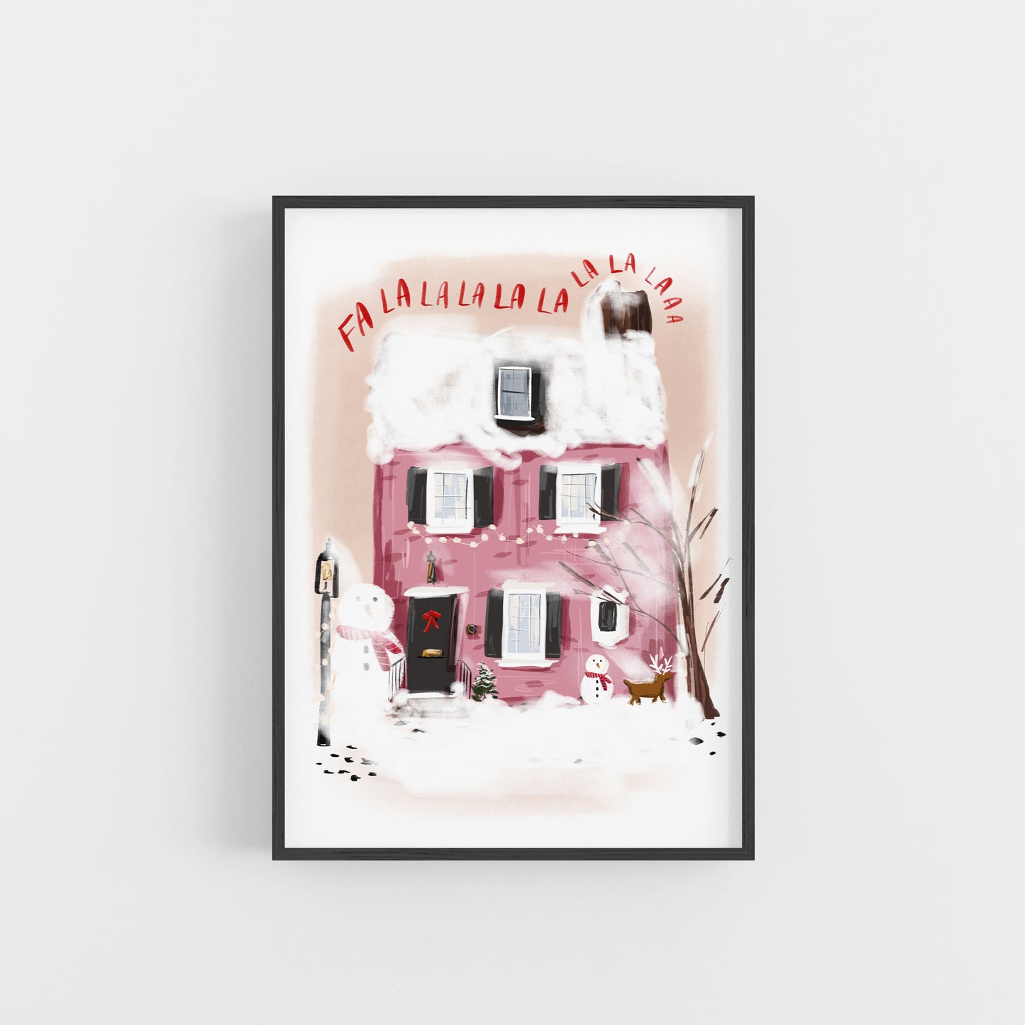 Winter House / Winter Art Print