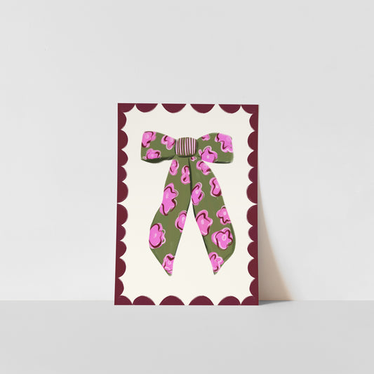 Floral Bow / Kids Art Print