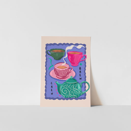 Brew Crew / Kitchen Art Print