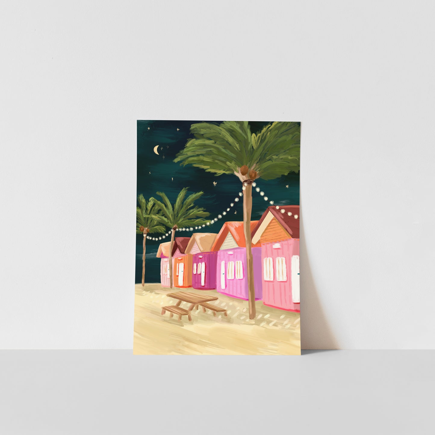 Caribbean Huts / Travel Art Print