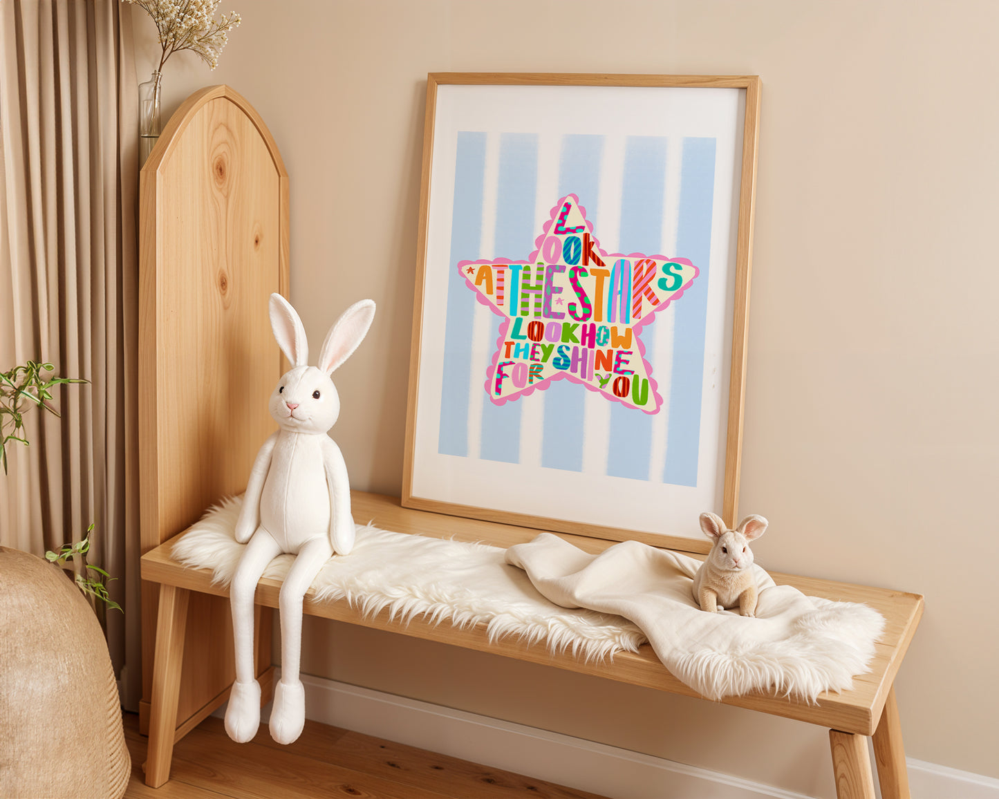 Look At The Stars / Kids Art Print