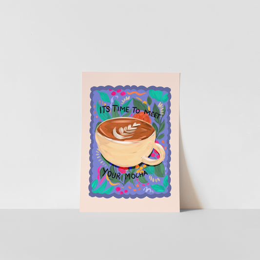 Mocha Coffee / Kitchen Art Print