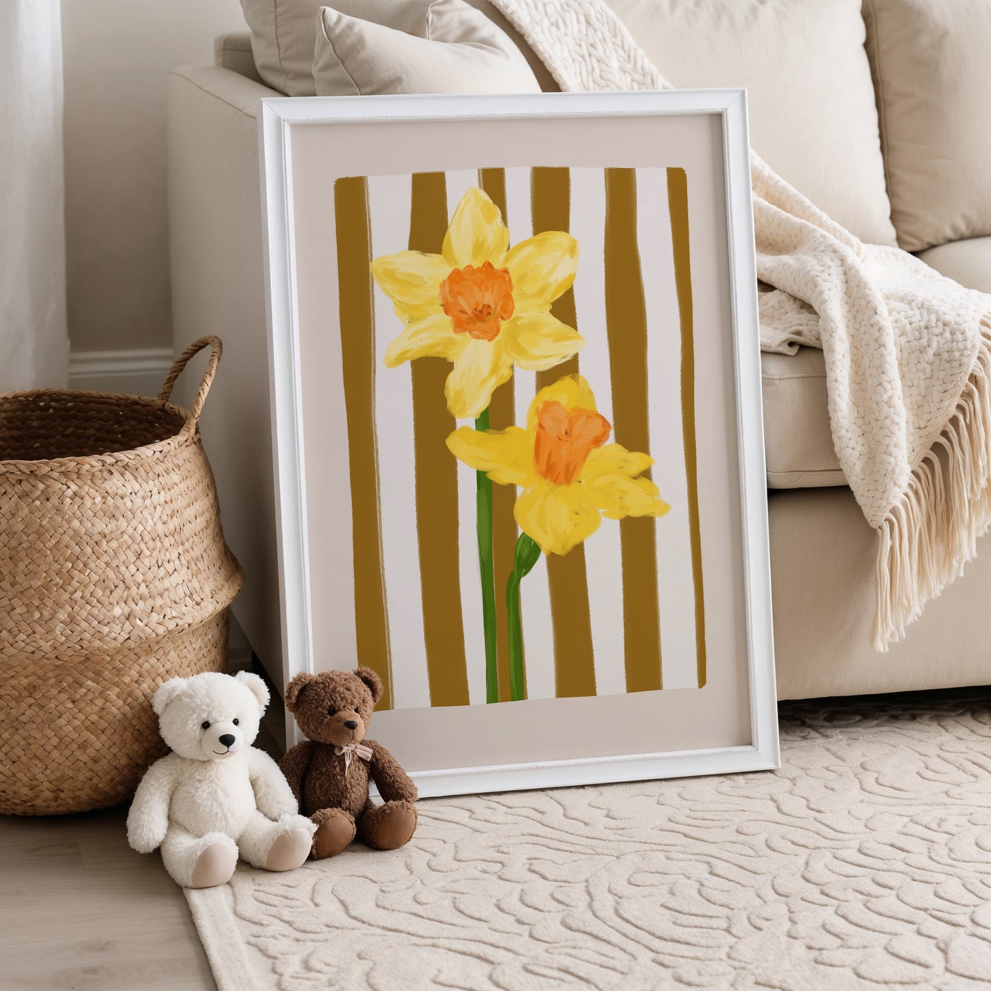 March Birth Flower / Floral Art Print