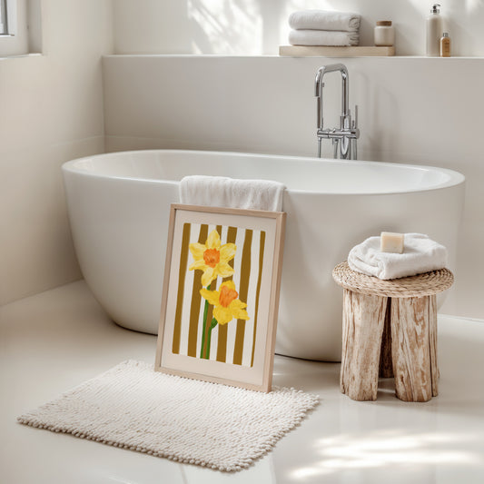 March Birth Flower / Floral Art Print