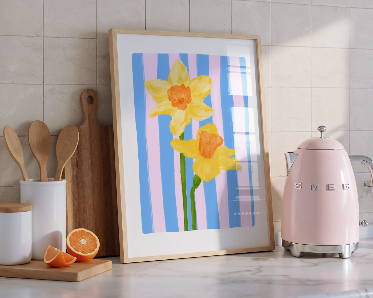 March Birth Flower / Floral Art Print