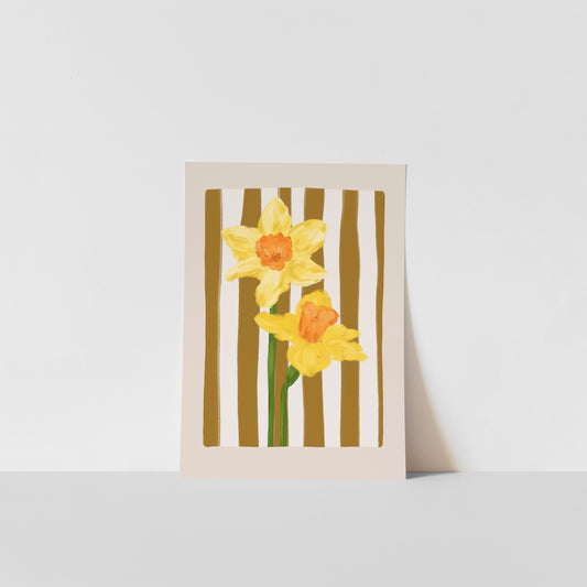 March Birth Flower / Floral Art Print