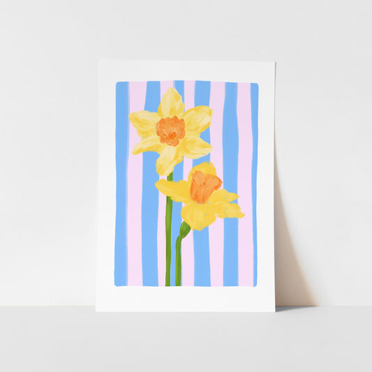 March Birth Flower / Floral Art Print