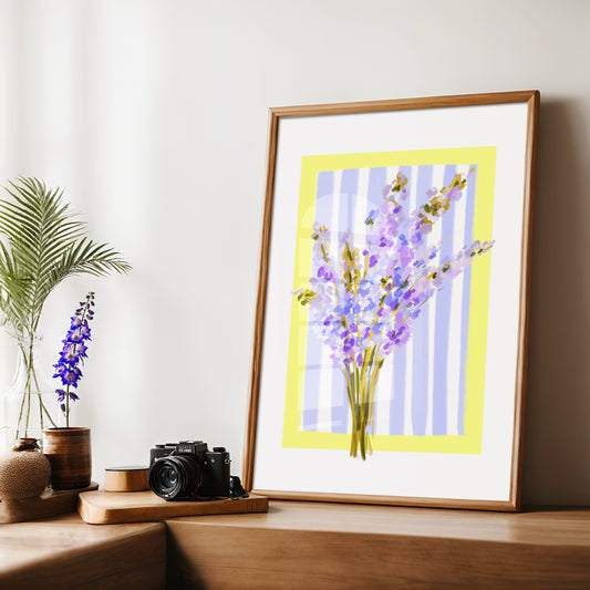 July Birth Flower / Floral Art Print