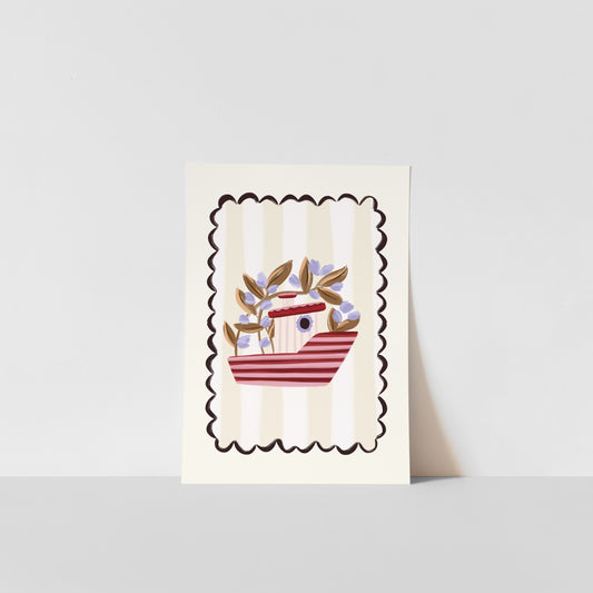 Fisherman Boat / Kids Art Print