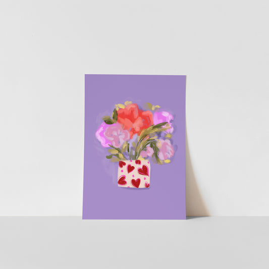 Flower Vase 5 / Floral Art Print