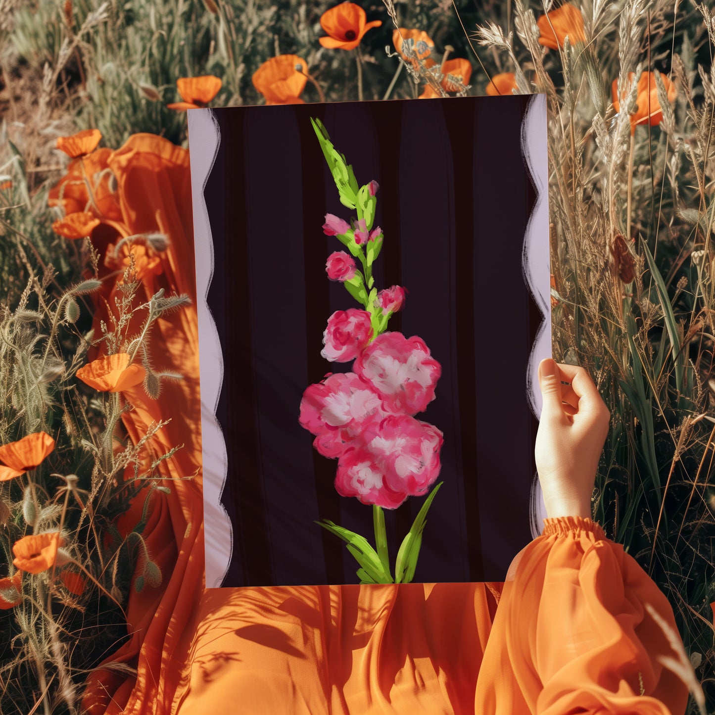 August Birth Flower Art Print