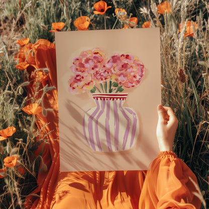 Flower Vase 3 / Floral Art Print