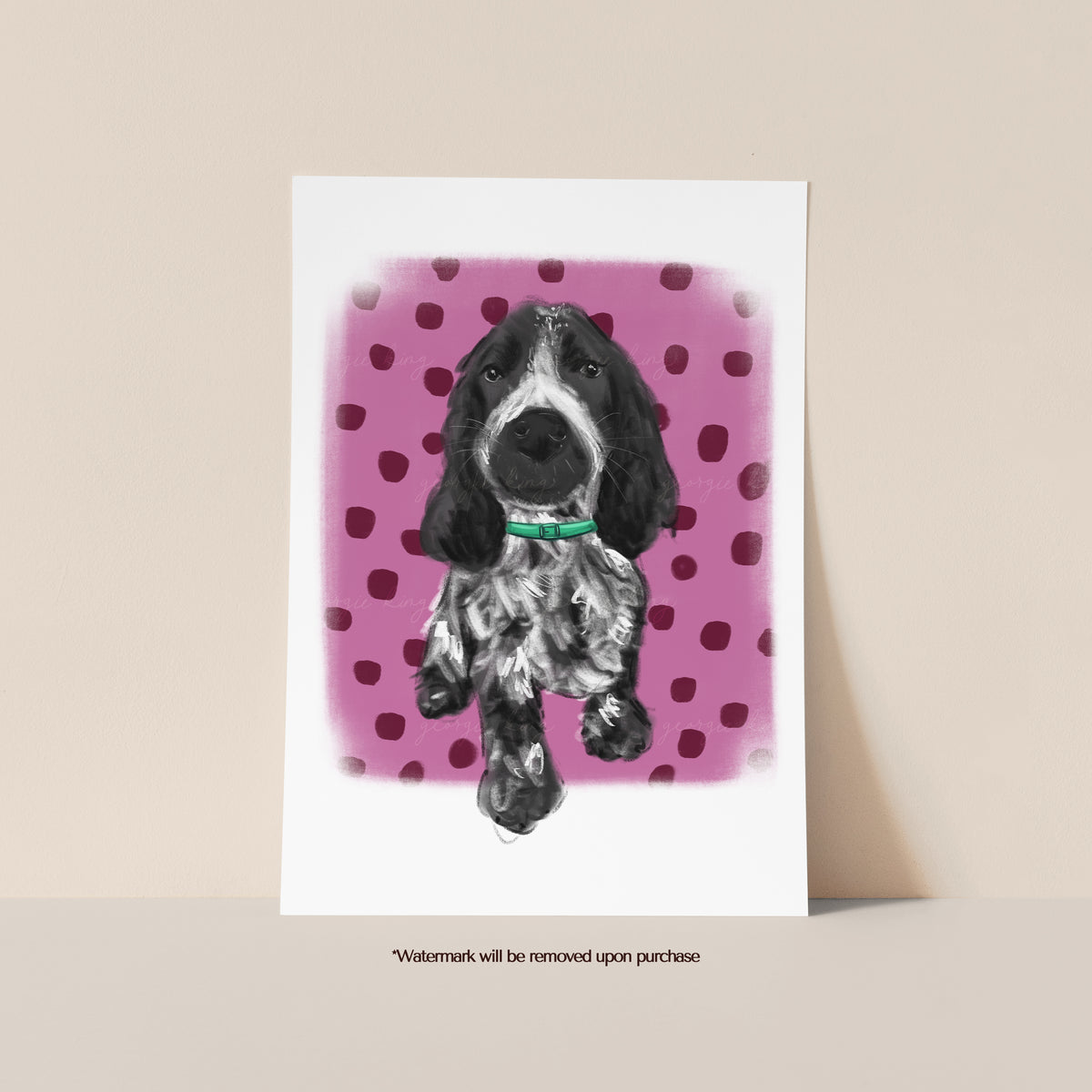 Cocker Spaniel Dog Print