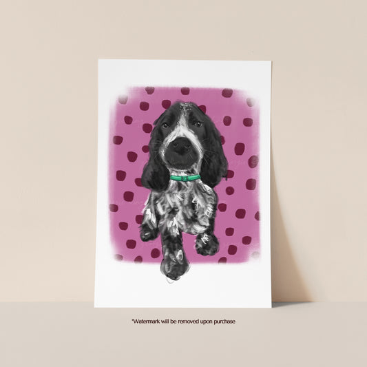 Cocker Spaniel Dog Print
