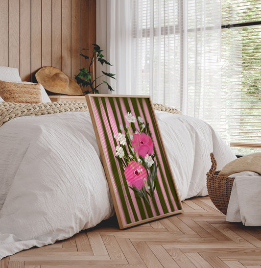 What A Bunch / Floral Art Print