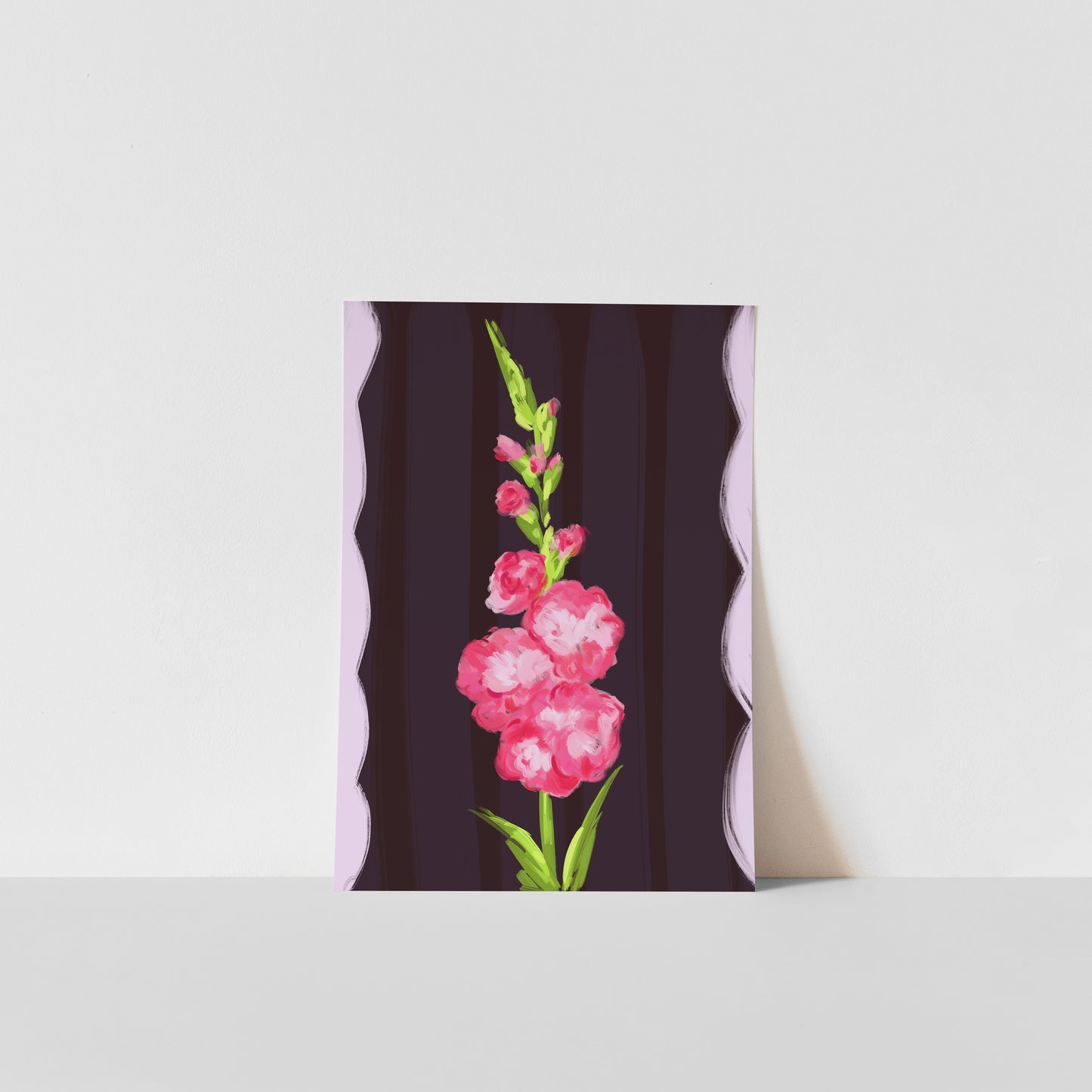 August Birth Flower / Floral Art Print