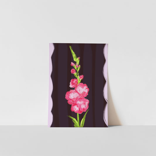 August Birth Flower / Floral Art Print