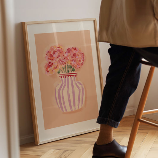 Flower Vase 3 / Floral Art Print