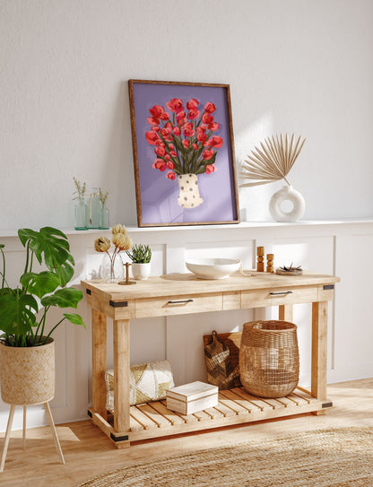 Flower Vase 2 / Floral Art Print