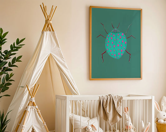 Beetle /  Kids Art Print