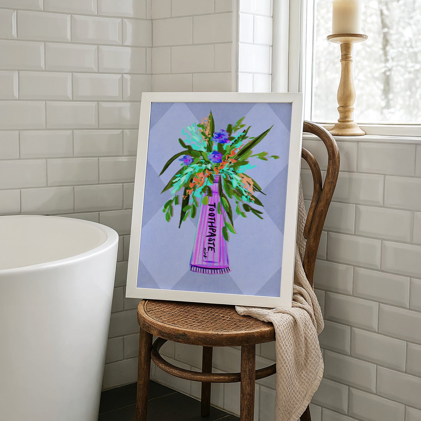 Toothpaste / Bathroom Art Print