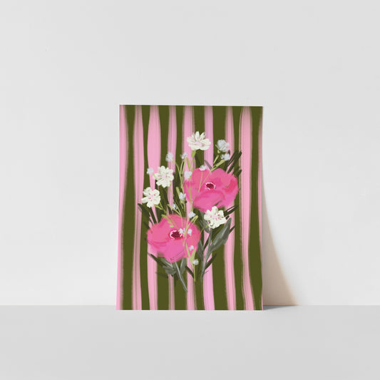 What A Bunch / Floral Art Print