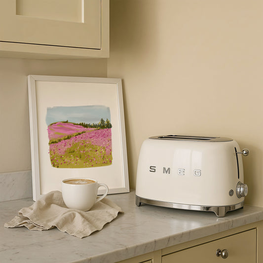 Nature print for minimalist kitchen wall decor