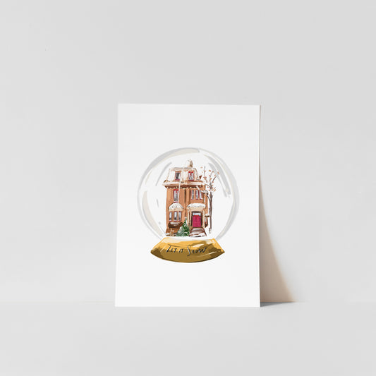 Snow Globe / Winter Art Print