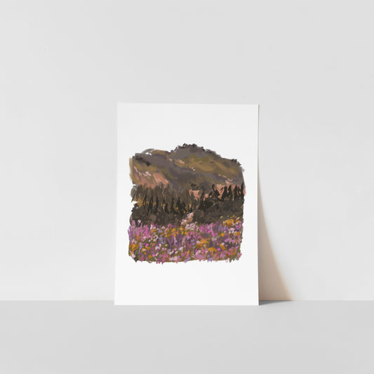 Wildflower Forest / Nature Art Print