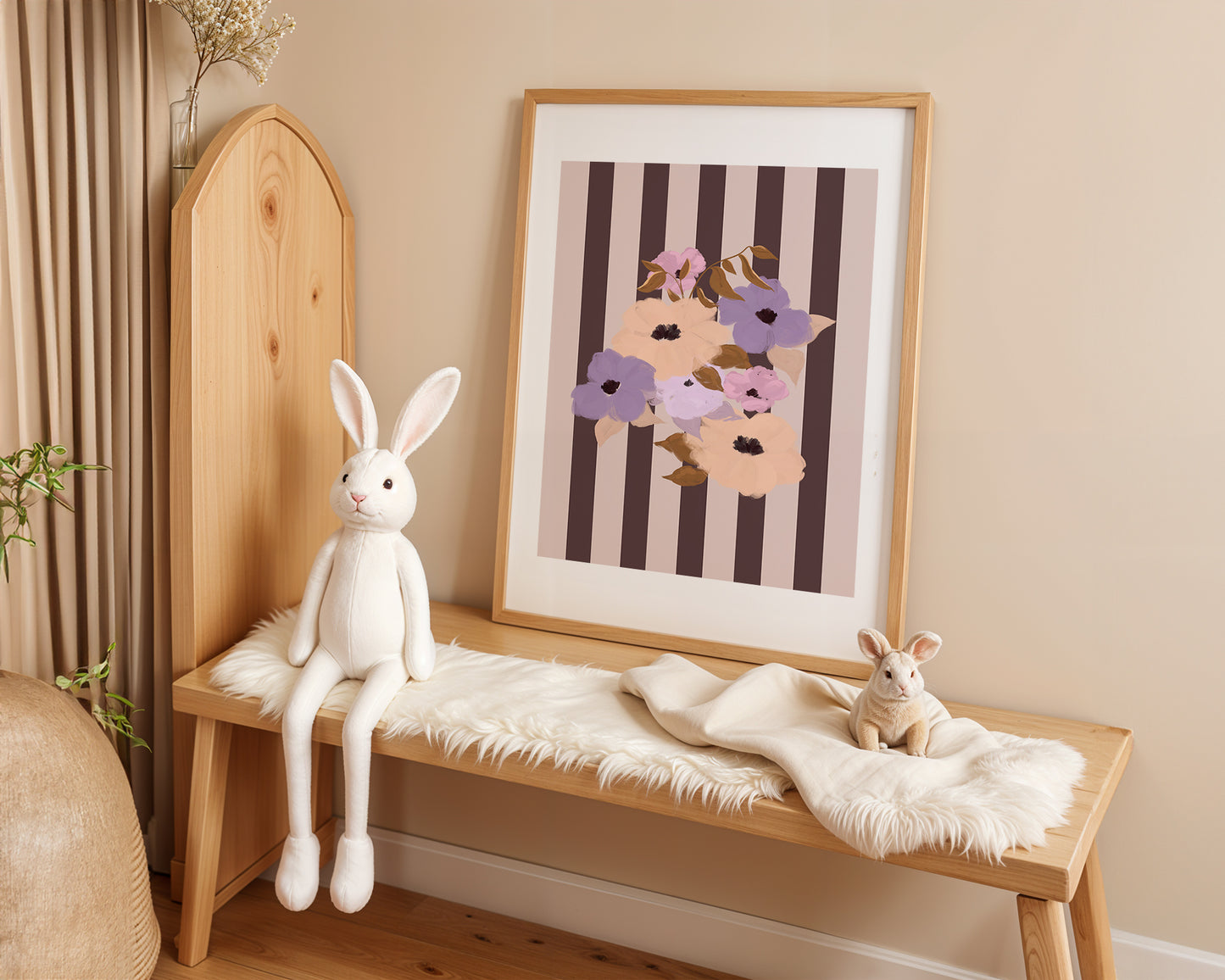 Purple Posy / Floral Art Print