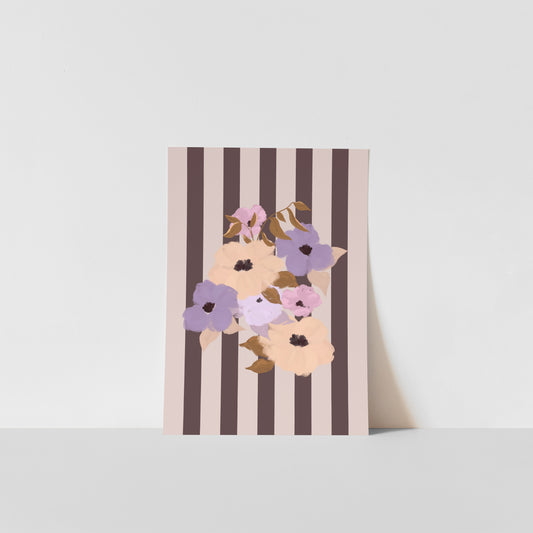 Purple Posy / Floral Art Print
