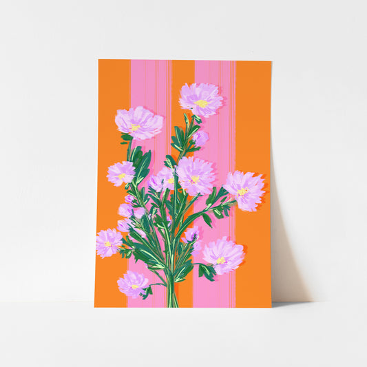 NEW September Birth Flower / Floral Art Print